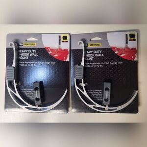 2 Heavy Duty J-Hook Wall Mounts Storage Hangers Heavy Duty Hanging Garage Hooks